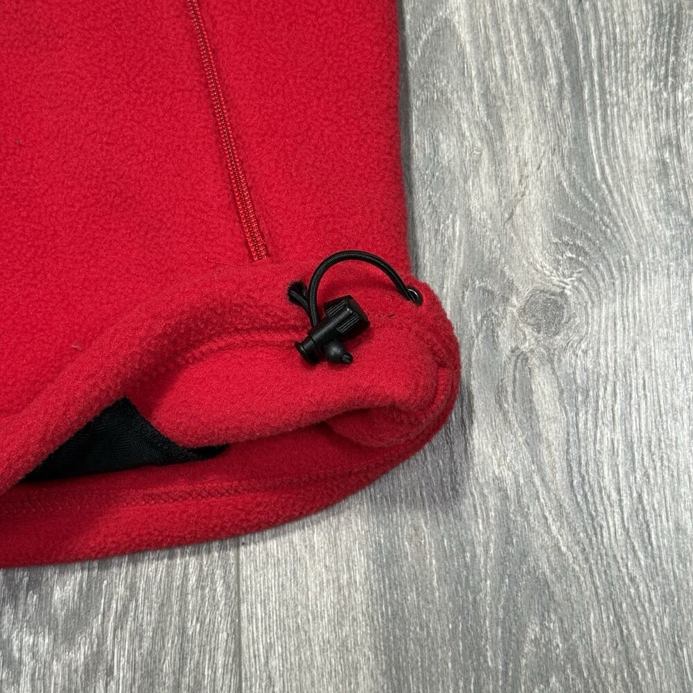 Vintage Lands End Pittsburgh Pirates Adult Medium Full Zip Fleece Jacket MLB Red - Picture 5 of 12
